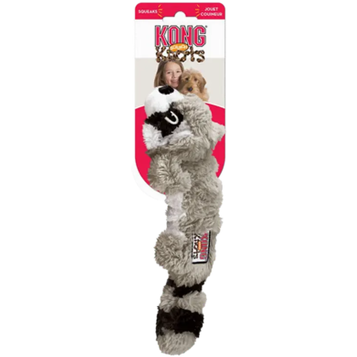Scrunch Knots Raccoon Dog Toy