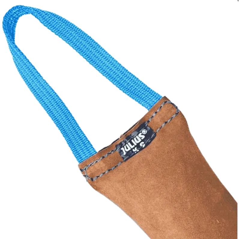 Bite Pad Leather Tug Dog Training Accessory 2 Handle