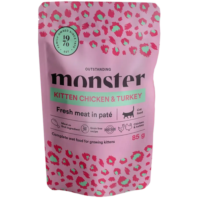 Cat Pouches Kitten Chicken & Turkey