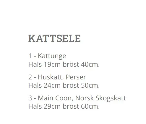 Kattsele Strap Svart