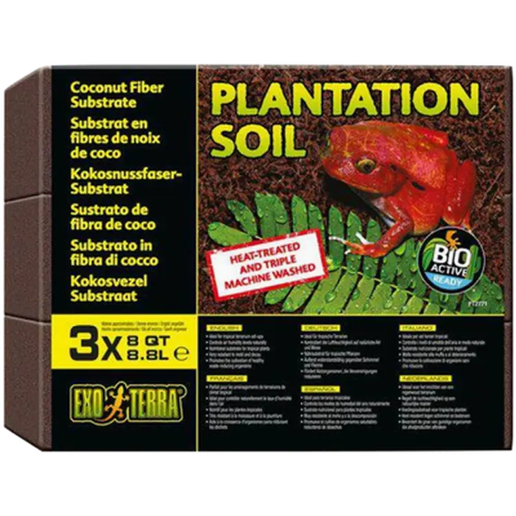 Plantation Soil Brick - Tropical Terrarium Substrate
