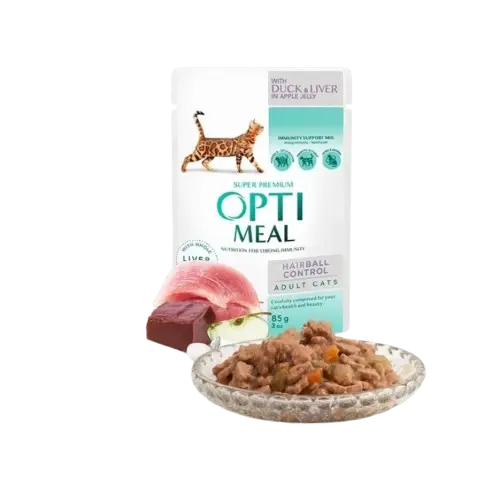 Adult & Senior Hairball Control Duck And Liver In Jelly Våtfoder Till Katt