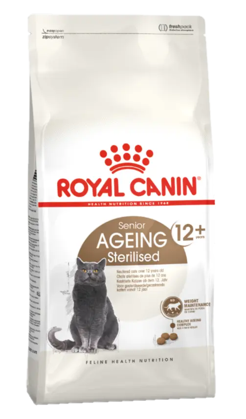 Ageing 12+ Sterilised Torrfoder för Senior katt