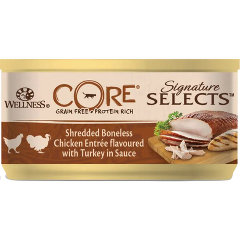 Cat Adult Signature Selects Shredded Chicken & Turkey Wet