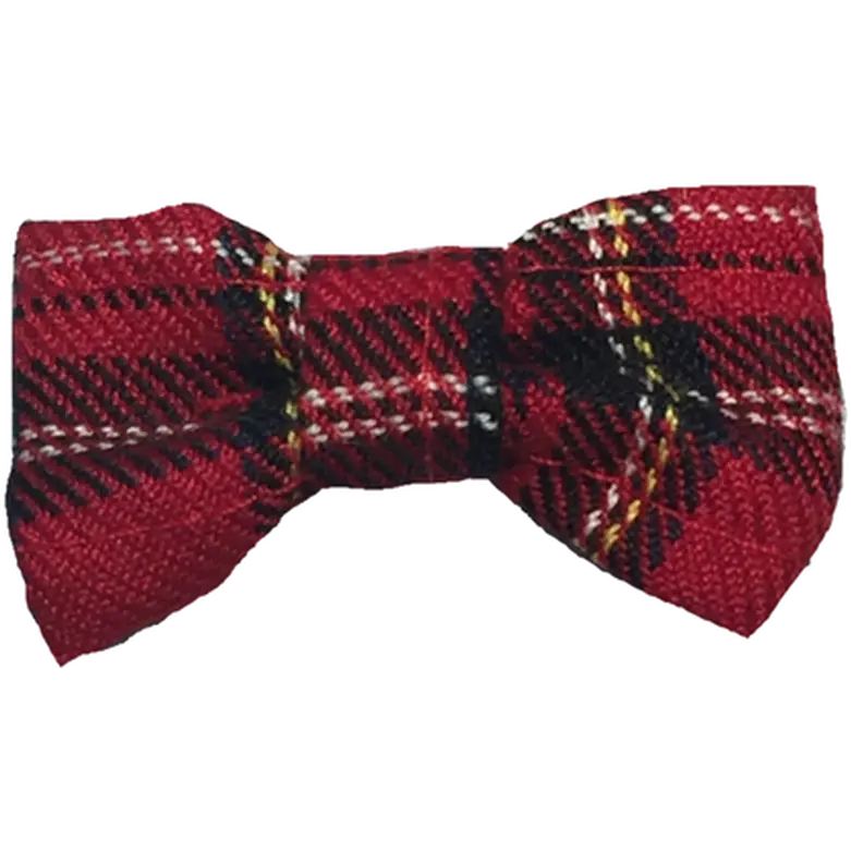 Rosett/Fluga Hair Bow Röd Skotte
