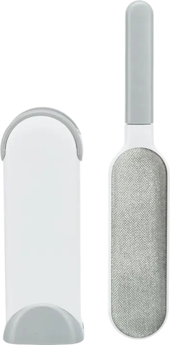 Kläd och textilborste med rensstation