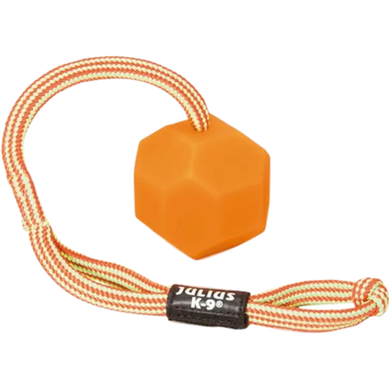 IDC Neon Fluorescent Ball Soft with Handle Dog Toy