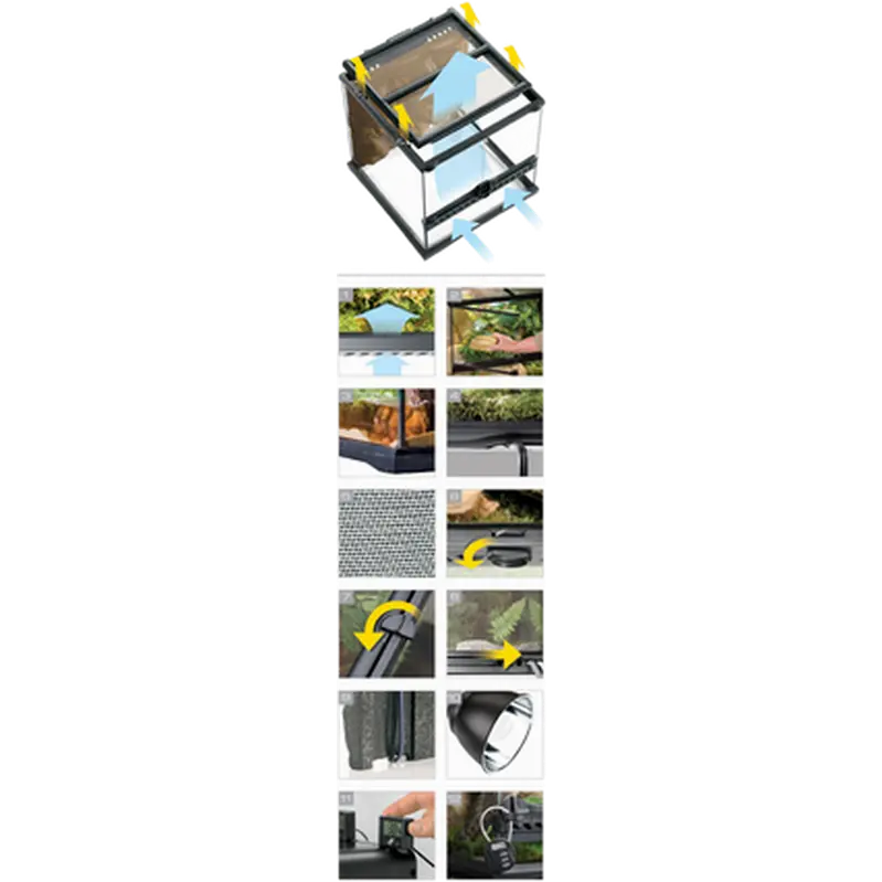 Glass Terrarium Natural X-Tall - Advanced Reptile Habitat