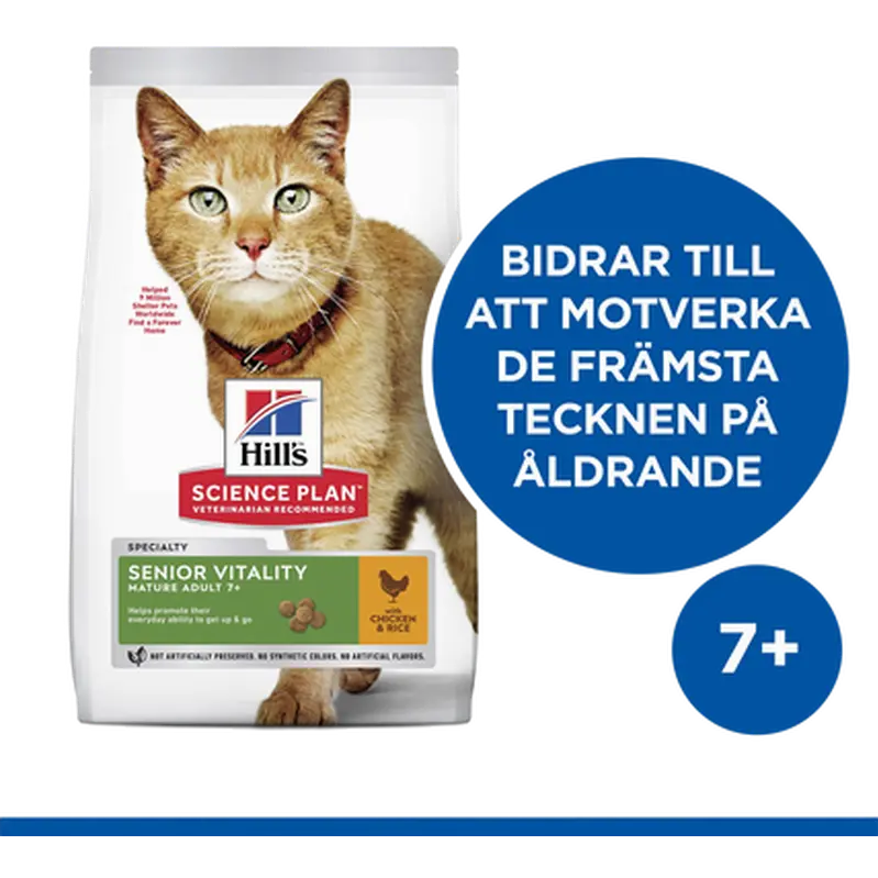 Senior Vitality Adult 7+ Chicken & Rice - Dry Cat Food