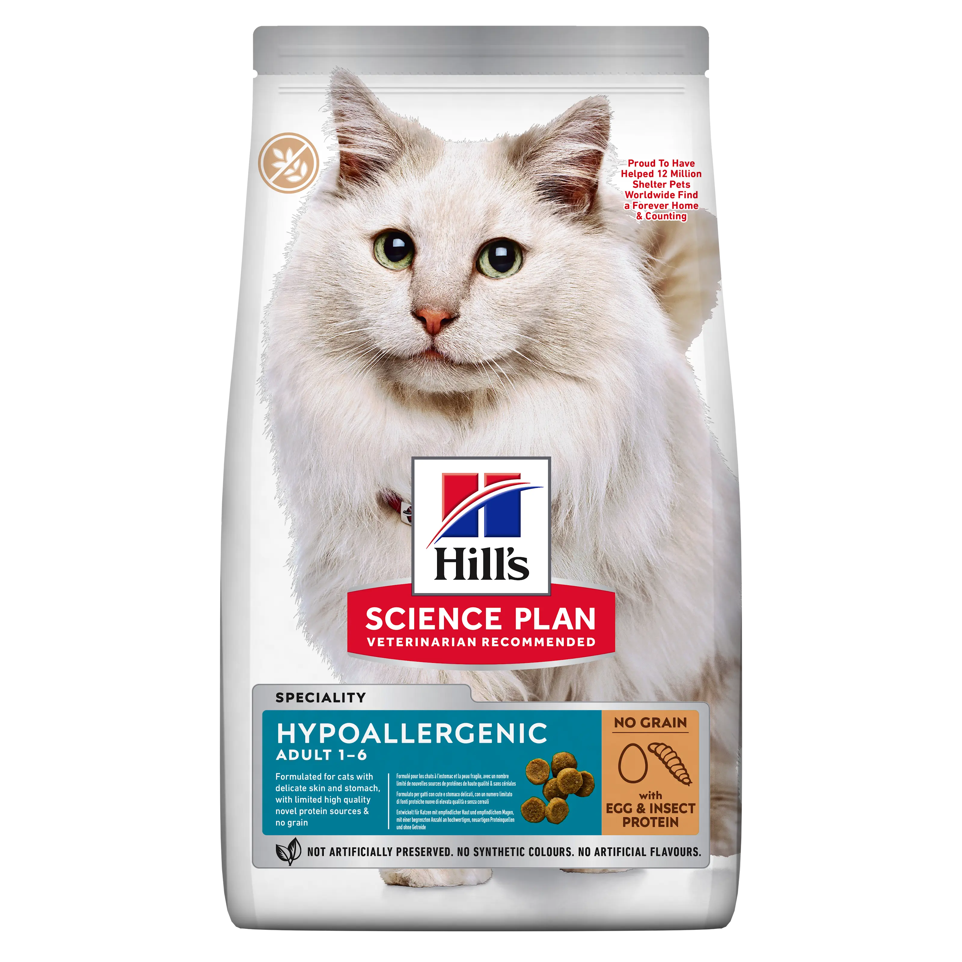 Hypoallergenic Adult kattfoder med ägg & insektsprotein