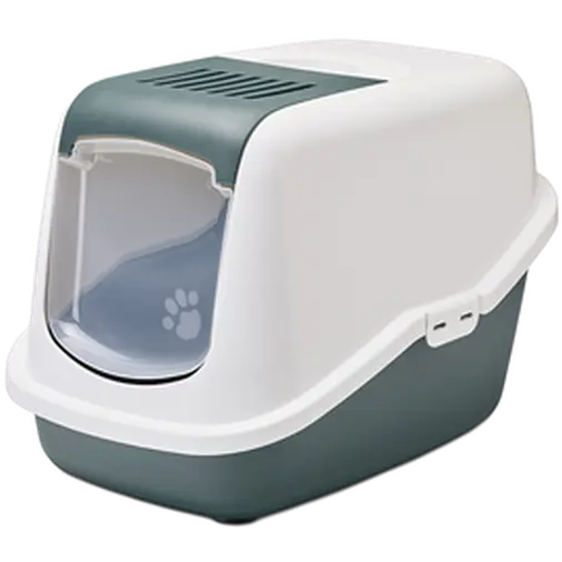 Kattlåda Nestor med tak Nordic Green