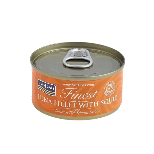Våtfoder tonfisk och bläckfisk