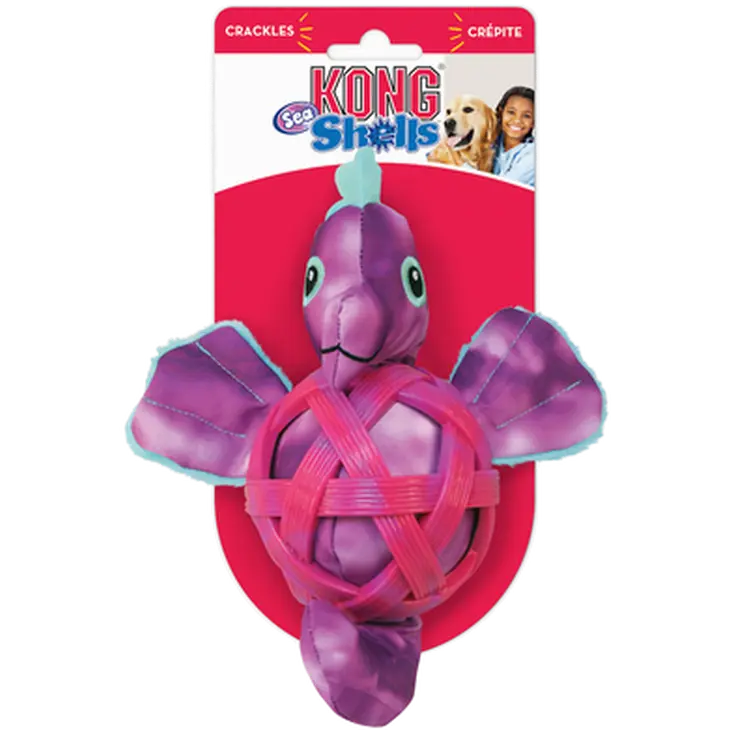 Sea Shells Seahorse Dog Toy