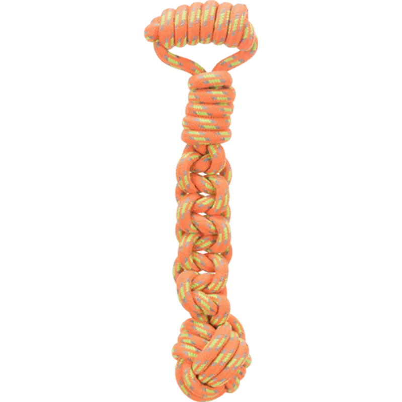Playing Rope With Woven-In Ball Braid