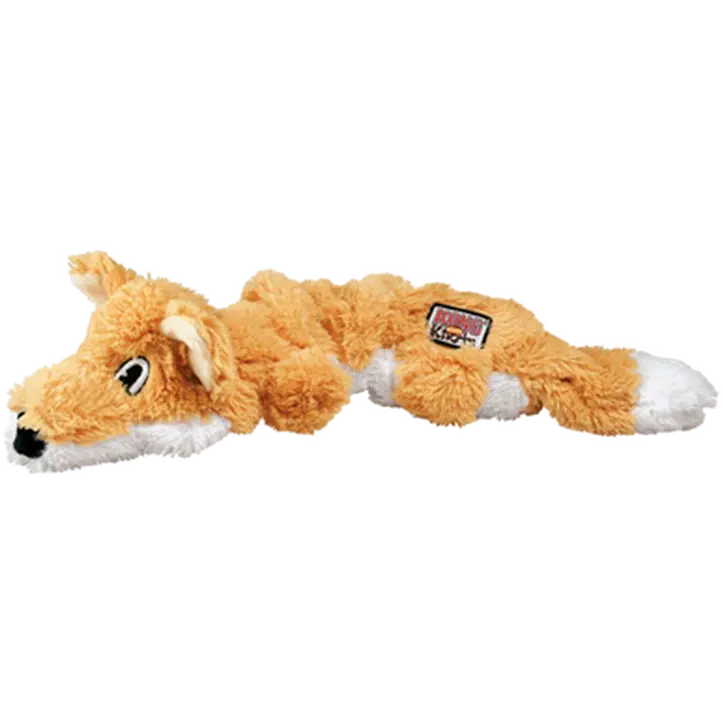 Scrunch Knots Fox Dog Toy