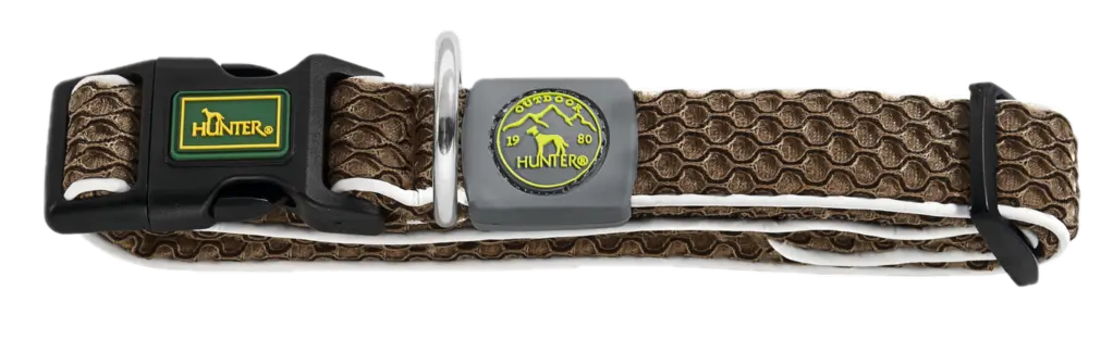 Hundhalsband Hilo Vario Basic Mesh Brun S-M 30-43cm