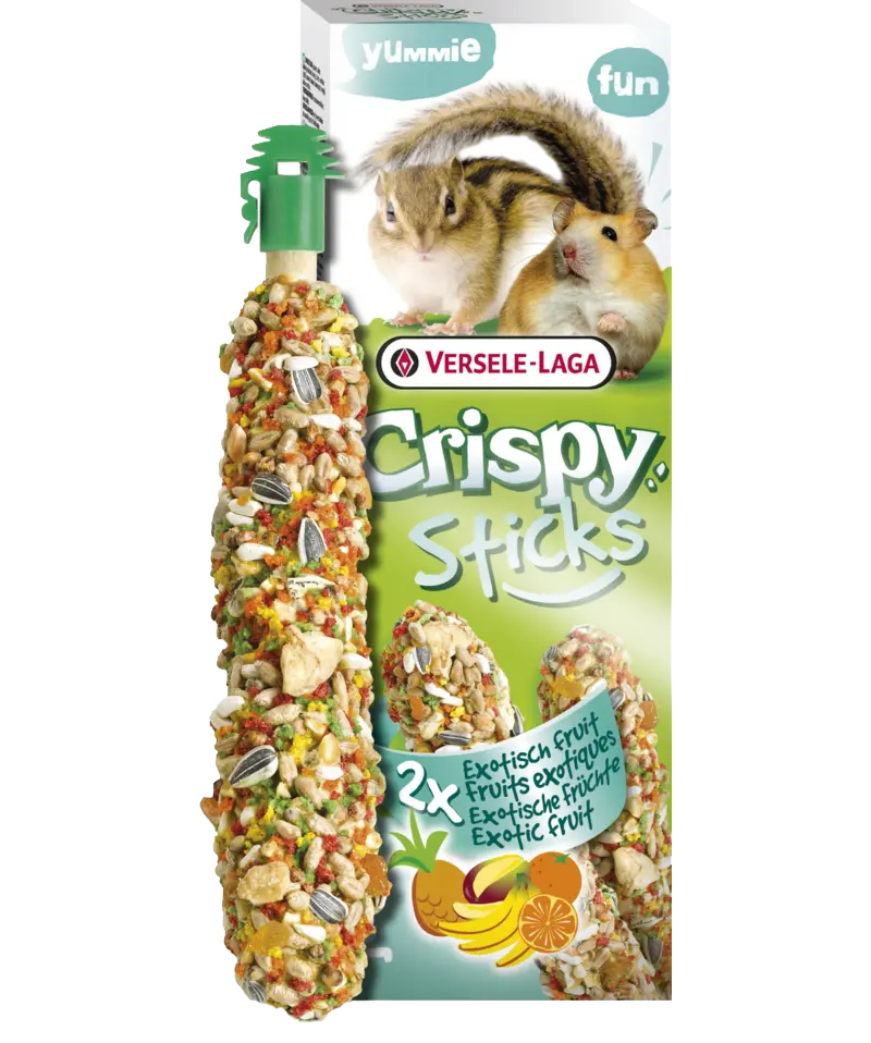 CrispySticks Hamster-Squirrel Exotic Fruit