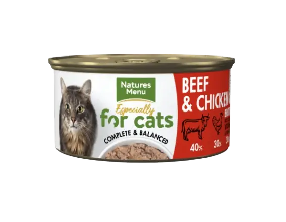 Katt Våtfoder Nötkött och Kyckling 85 g