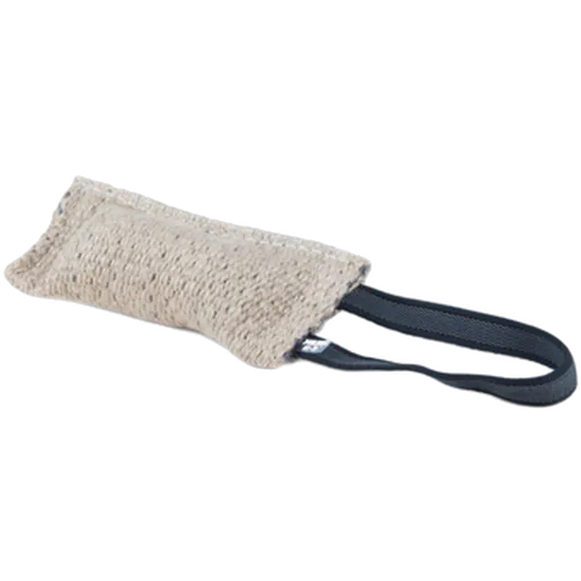 Bite Pad Jute/Sisal Tug with 1 Handle Dog Training Accessory