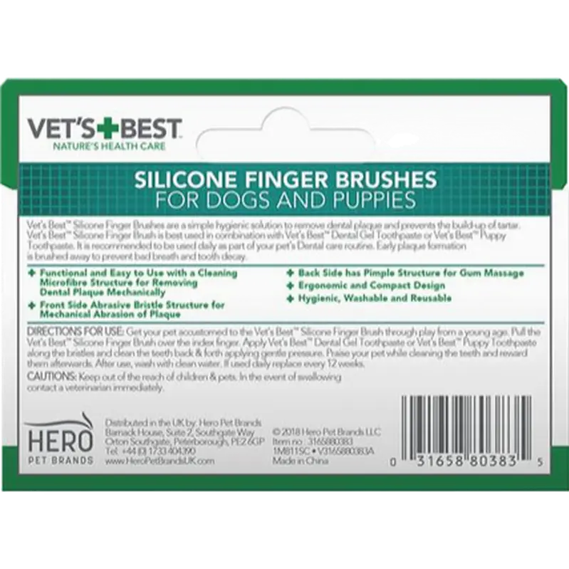 Silicone Finger Brushes For Dogs & Puppies