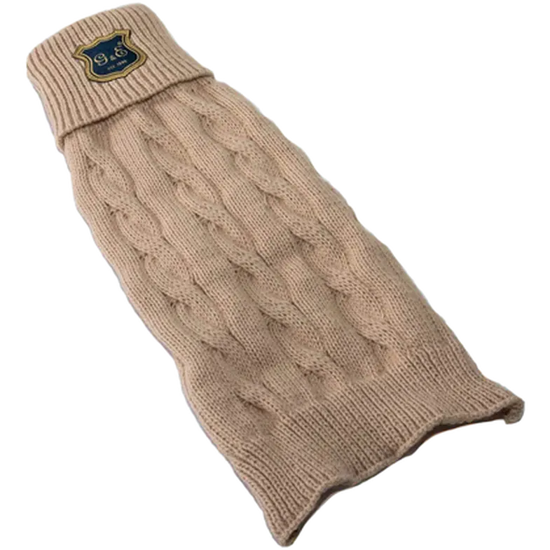 Hundtröja/Kofta Stickad Beige