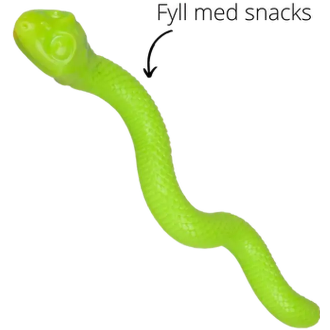 Dog Toy TPR Sneaky Snake Grön