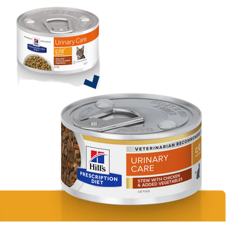c/d Urinary Care Chicken & Vegetables Stew Canned - Wet Cat Food