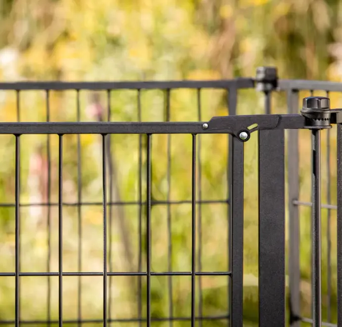 Pet Gate Outdoor Super Wide Extra Tall Pen With Small Pet Door
