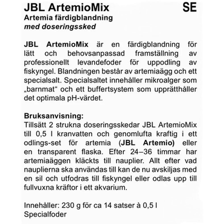 ArtemioMix Artemia Eggs & Salt for Live Food