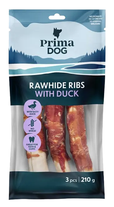 Rawhide Ribs with Duck