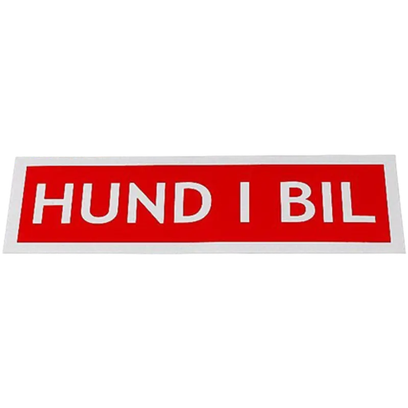 Hund I Bil - Magnetdekal