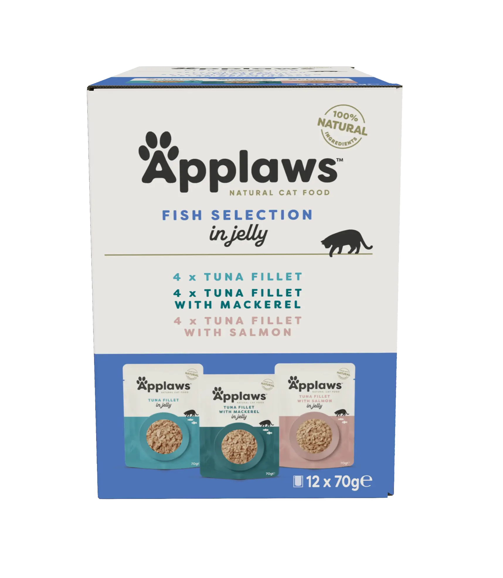 Cat Pouches Fish Selection in Jelly