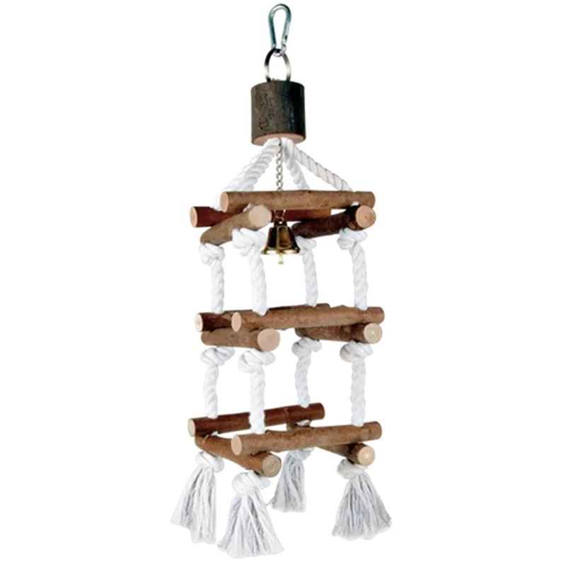 Natural Living Tower with Rope & Bell
