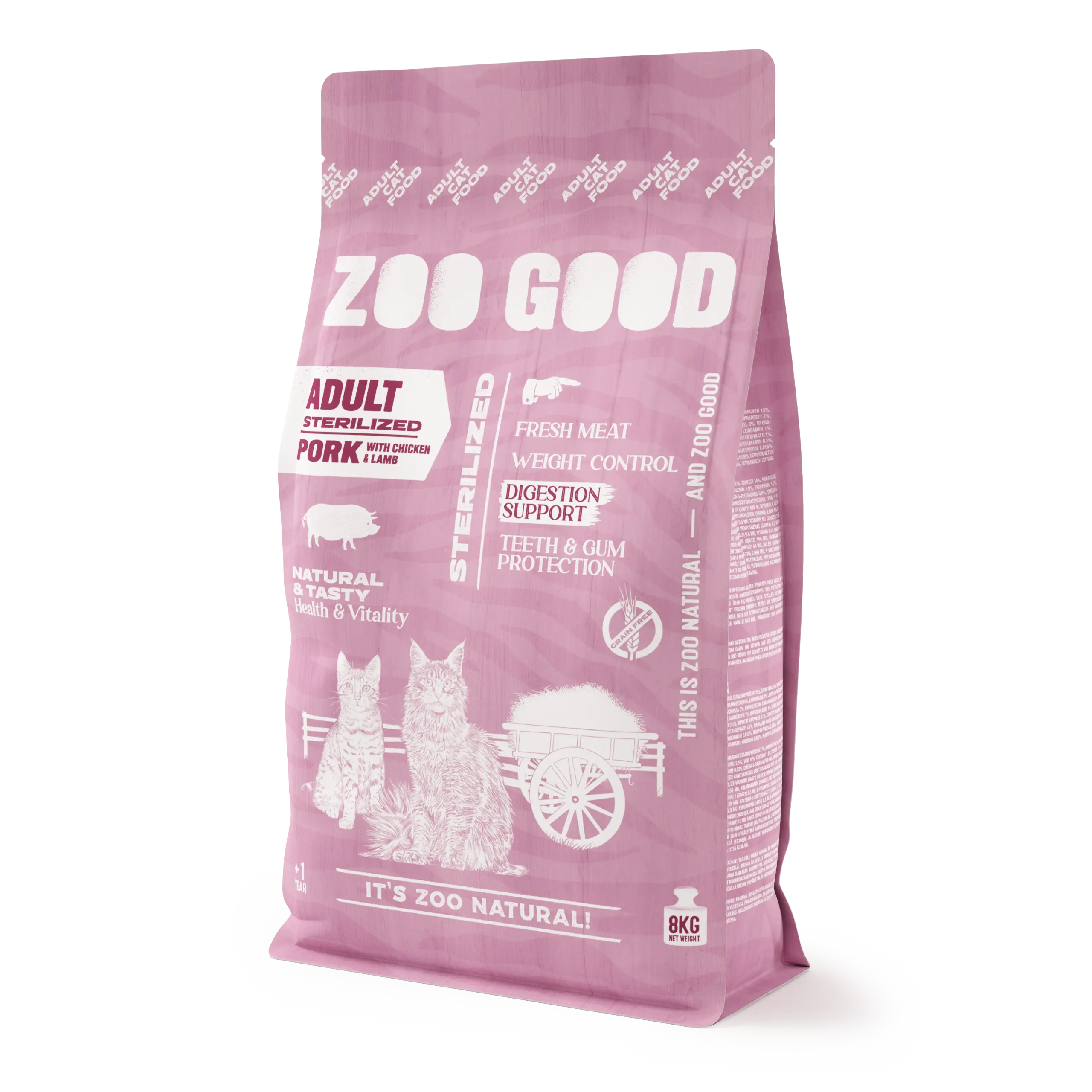 Cat Adult Sterilized  Grain Free Pork & Lamb - Kattmat