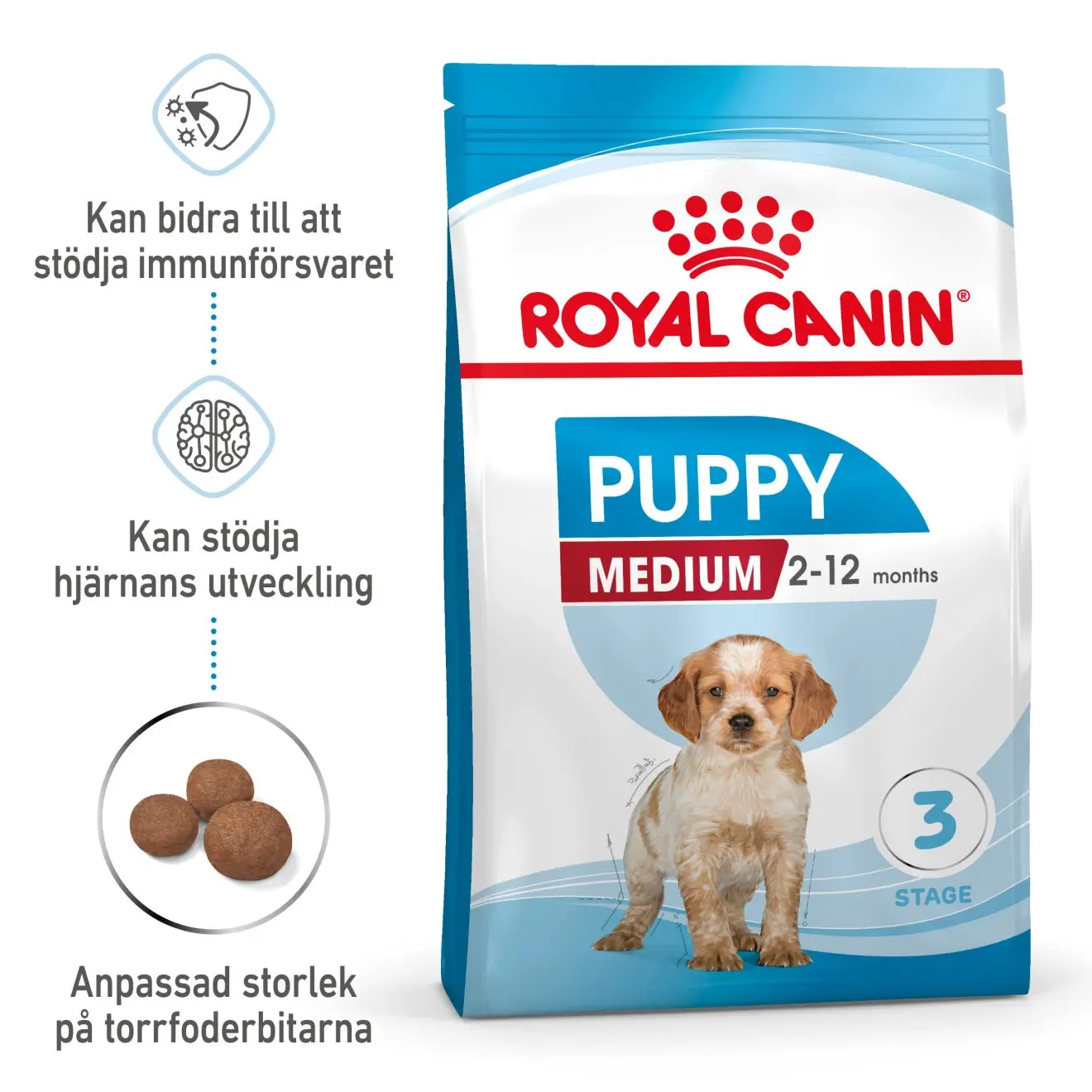 Medium Puppy Torrfoder för hundvalp