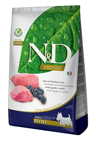 N&D Dog Prime Lamm & Blåbär Vuxen Mini