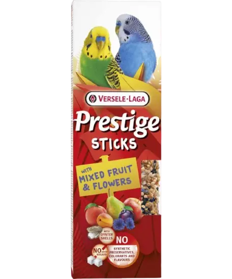 Kräcker Undulat/Parakit 2st Frukt och Blommor