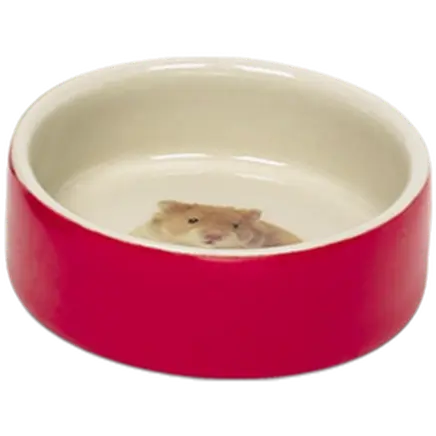 Hamster Ceramic Feeding Bowl