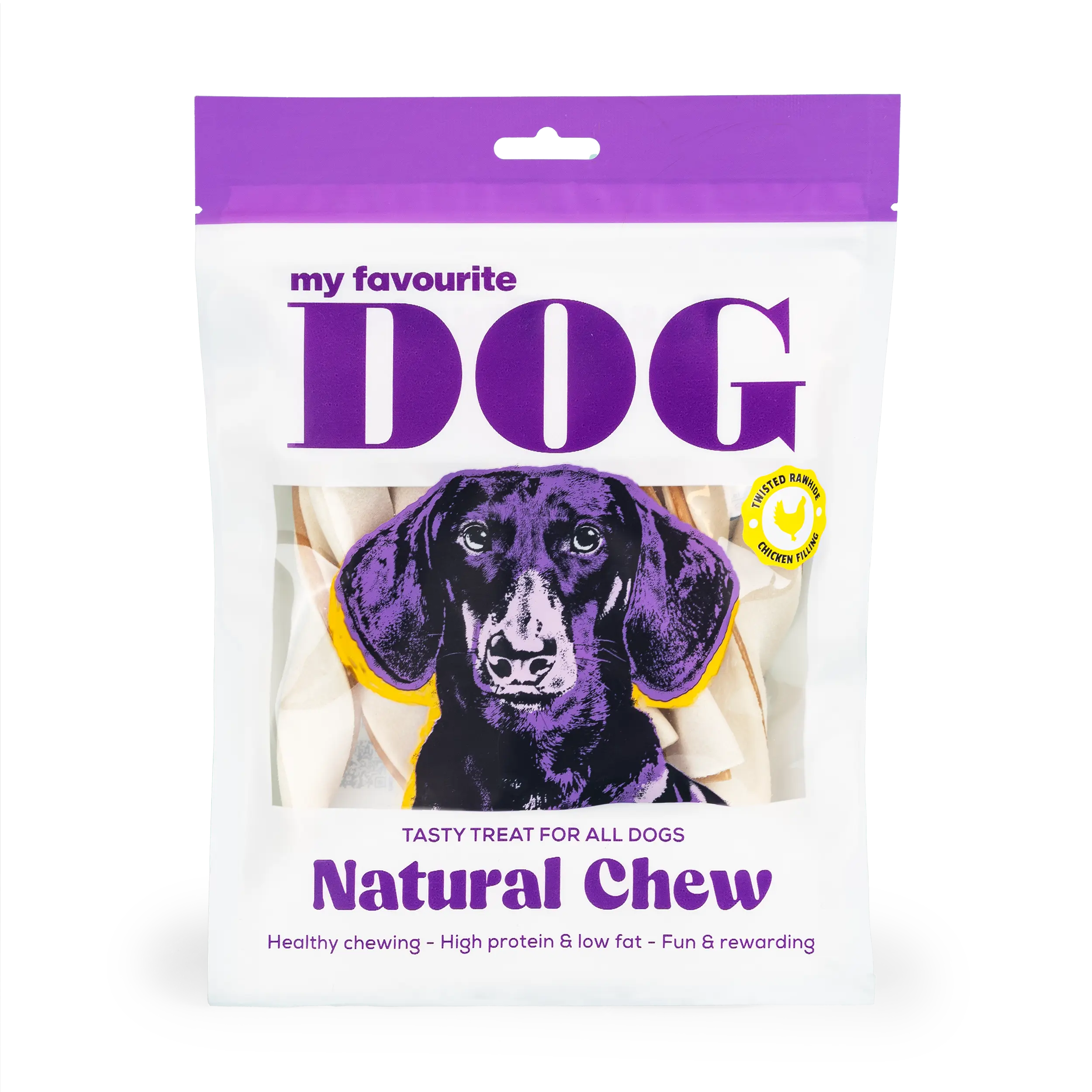 Filled Rawhide Twists - Chicken