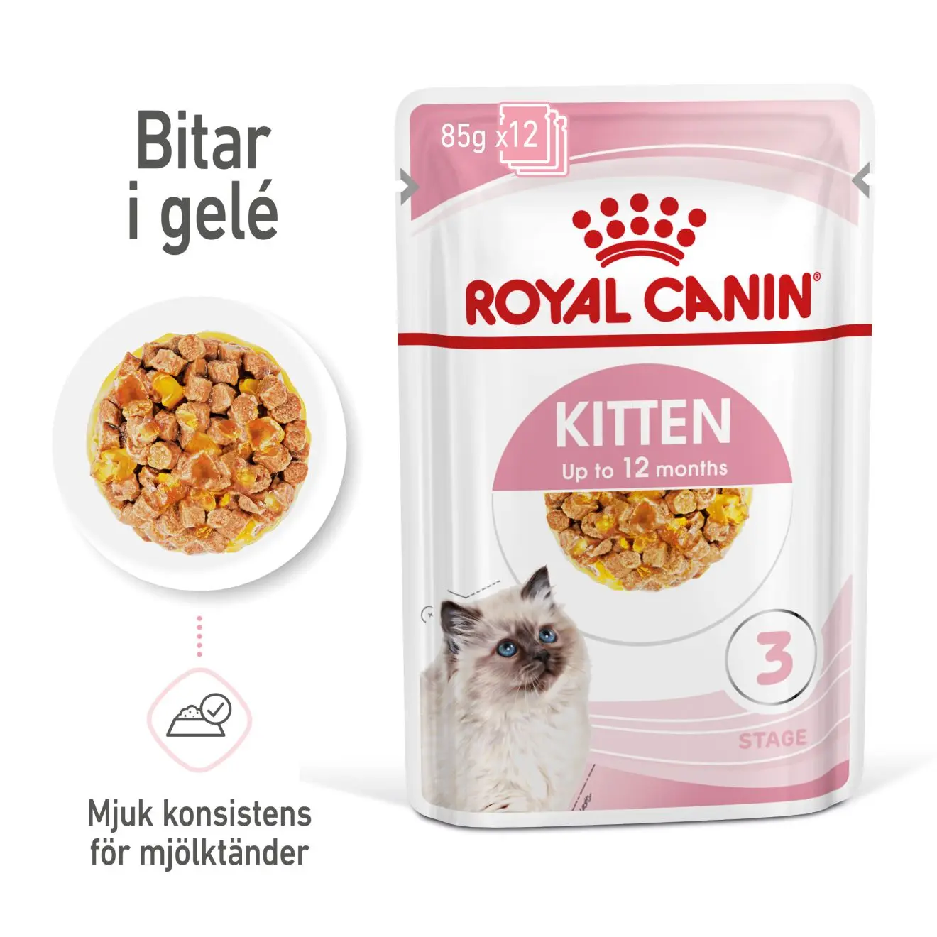 Kitten Jelly Våtfoder för kattunge