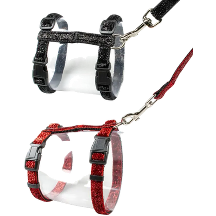 Cat Walking Set Glitter Black/Red