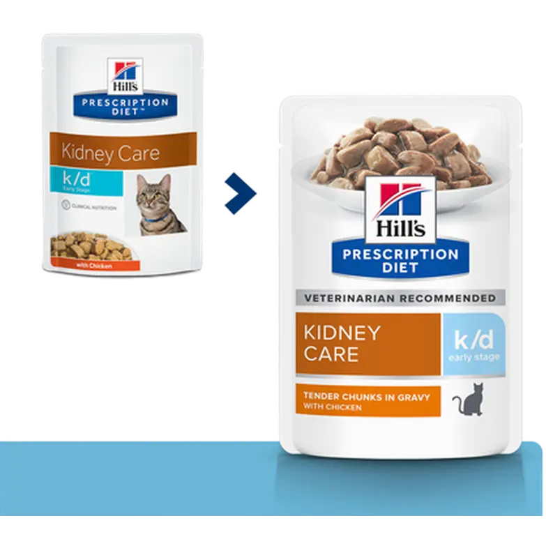 k/d Kidney Care Early Stage Chicken Pouch - Wet Cat Food