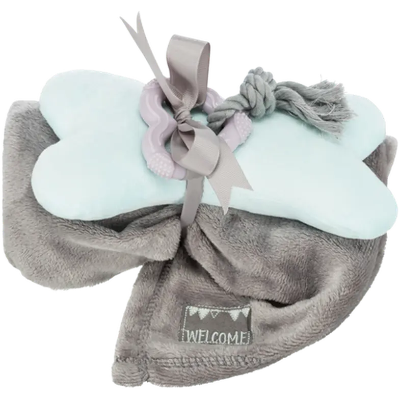 Junior Puppy Set Toys & Fleece Blanket