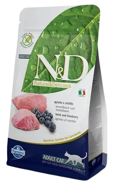 Cat N&D Grain Free Lamb & Blueberry Adult