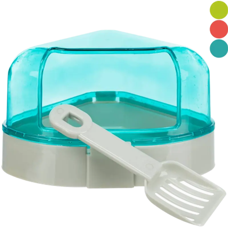 Corner Toilet With Hood