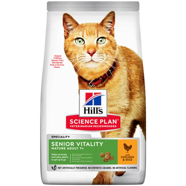 Senior Vitality Adult 7+ Chicken & Rice - Dry Cat Food