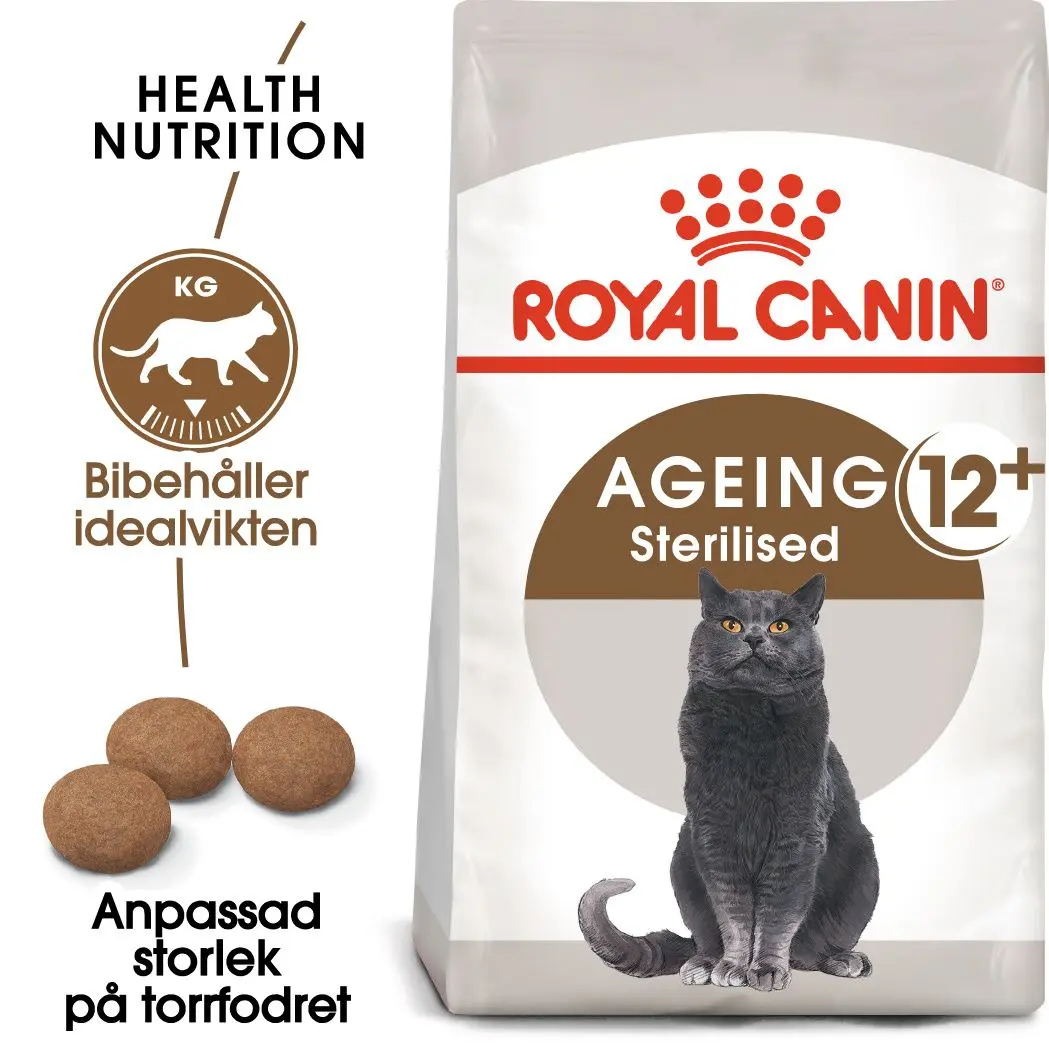 Ageing 12+ Sterilised Torrfoder för Senior katt