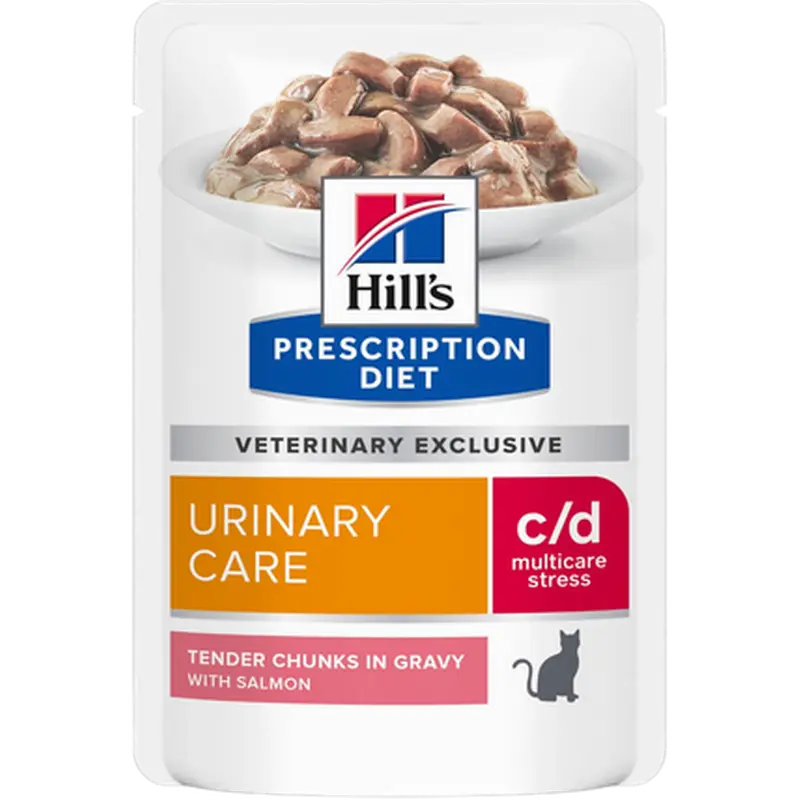 c/d Urinary Stress Salmon Pouch - Wet Cat Food