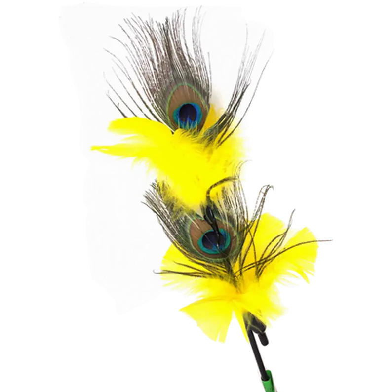 PURRfect Peacock Feather Cat Toy