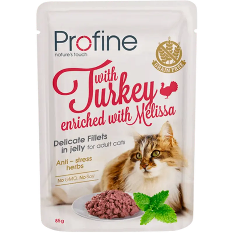 Cat Pouch Fillets Jelly Turkey & Melissa